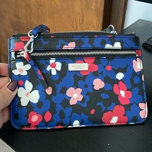 Flower pattern Kate Spade wristlet